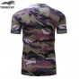 2018 Fashion Brand Movement Men'S 3D Digital Printing Round Collar Short Sleeve T-Shirt Men'S Health Compressed Tight T-Shirt