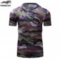 2018 Fashion Brand Movement Men'S 3D Digital Printing Round Collar Short Sleeve T-Shirt Men'S Health Compressed Tight T-Shirt