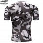 TUNSECHY Brand Compression Shirt Short Sleeves T-Shirt Fitness Camouflage Clothing Quick Dry Crossfit Lycra Tops T-Shirt