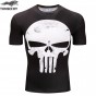 TUNSECHY Compression Shirts Men 3D Printed T-Shirts Short Sleeve Cosplay Fitness Body Building Male Crossfit Tops Skull Skeleton