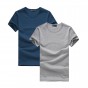 Pioneer Camp 2-Pack Promoting Tshirt Men Brand-Clothing Short Sleeve Solid T-Shirt Male Casual Tshirt Fashion Mens