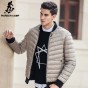 Pioneer Camp Brand Clothing Thin Down Jacket Men High Quality Male Down Coat 90% White Duck Down Parkas Men Khaki Black 611618