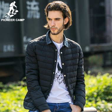 Pioneer Camp Casual Winter Down Jacket Men Top Quality Brand Clothing Down Coat Men Casual Winter Coat Male Parkas For Men