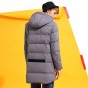 Pioneer Camp New Style Winter Warm Duck Down Jacket Men Brand Clothing Long Hooded Fashion Down Coat Male Grey Black AYR705311