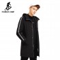 Pioneer Camp Fashion Spring Long Jacket Coat Men Brand Clothing Casual Zipper Mens Coat Hooded Fashion Outerwear Male