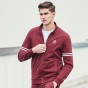 Pioneer Camp New Spring Jacket Men Fashion Brand Clothing Wine Red Zipper Coat Men Top Quality Casual Male Outerwear AJK702045