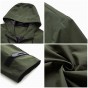 Pioneer Camp New Autumn Solid Hooded Jacket Men Brand-Clothing Casual Windbreaker Coat Male Quality Black Army Green AJK705135