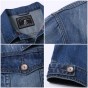 Pioneer Camp New Classic Denim Jacket Men Brand Clothing 100% Cotton Casual Men Jean Jacket Dark Blue Solid Coat Male 566351