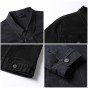 Pioneer Camp New Solid Black Denim Jacket Men Brand-Clothing Casual Denim Coat Male Top Quality Stretch Outerwear AJK705316