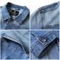 Pioneer Camp New Denim Jacket Men Brand Clothing Dark Blue Casual Jeans Jacket Coat Male Quality Outerwear For Men AJK710008