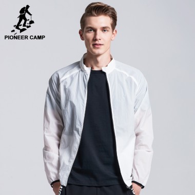 Pioneer Camp New Design Ultra Thin Jacket Men Brand Clothing Sun Protection Coat Male Ultra Light Breathable AJK702096