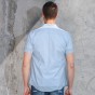 Pioneer Camp New Summer Casual Shirt Men Brand Clothing Solid Short Sleeve Shirt Male Top Quality Light Blue Shirts ADC701037