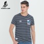 Pioneer Camp Summer Striped T-Shirt Men Brand Clothing Fashion Short T Shirt Male Top Quality Stretch Casual Tshirt ADT702128