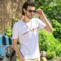 Pioneer Camp 2017 Famous Brand Short Men T Shirt Camel Print Quality Cotton Fashion Loose Men T-Shirt O-Neck Plus Size 305009