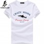 Pioneer Camp Brand Short Summer Men Tshirt Comfortable Breathable Blue T Shirt Male Fashion Cotton T-Shirt Shark Pattern 405047