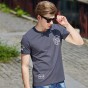 Pioneer Camp New Fashion Short Summer Mens T Shirt Cotton Men Clothing Elasticity Comfortable Breathable T Shirt For Youth