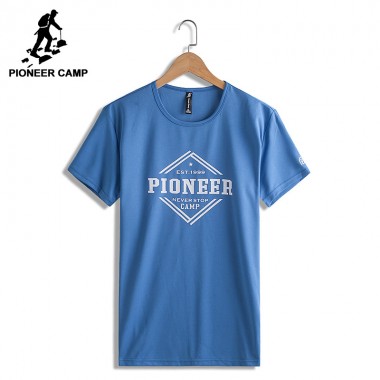 Pioneer Camp Quick-Drying Summer T-Shirt Men Brand Clothing Letter Printed T Shirt Male Top Quality Casual Tshirt ADT705054