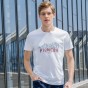 Pioneer Camp Quick Drying T Shirt Men Brand Clothing Summer White Printed T-Shirt Male Top Quality Casual T Shirt ADT702220