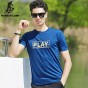 Pioneer Camp Summer Casual Printed Blue Quick-Dry T Shirt Men Tshirt Homme Breathable Clothing For Big&Amp;Tall 622067