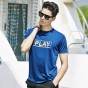 Pioneer Camp Summer Casual Printed Blue Quick-Dry T Shirt Men Tshirt Homme Breathable Clothing For Big&Amp;Tall 622067