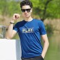 Pioneer Camp Summer Casual Printed Blue Quick-Dry T Shirt Men Tshirt Homme Breathable Clothing For Big&Amp;Tall 622067