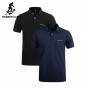 Pionner Camp 2-Pack Men Polo Shirt Business &Amp; Casual Solid Male Polo Shirt Short Sleeve Soft Dark Blue Black Pack Of 2