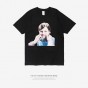 INFLATION Kid Face Graphic Print Short Sleeve T-Shirt Famous Brand Spring Summer Men Dress Shirt Street Wear T-Shirt 8250S