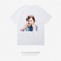 INFLATION Kid Face Graphic Print Short Sleeve T-Shirt Famous Brand Spring Summer Men Dress Shirt Street Wear T-Shirt 8250S