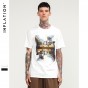 INFLATION Summer Style 2018 Graphic Print Men Music T Shirts Cotton Short Sleeve O-Neck Tee Shirt Hip Hop Rap Men T-Shirt 8255S