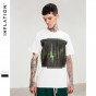 INFLATION Mens T-Shirt Print Funny T Shirts Summer Men Short Sleeve Tops &Amp; Tees High Street Men Clothes 8253S