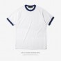 INFLATION 2017 New Style Men Hiphop Plain Color T-Shirts Fake Two Piece T Shirt 100% Cotton Summer Style Short Sleeve Tee