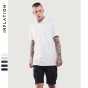 INFLATION 2017 New Style Summer US Men'S Classic Shirt Short Sleeve Uniforms Plain Color Cotton