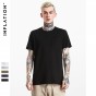 INFLATION 2017 New Arrivals T Shirt Men Pocket 190G T Shirt Hip Hop Short Sleeved Tops Tee Streetwear Tshirts 0327S17