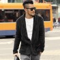 Men New Winter Plush Furry Suit Cardigan Metrosexual Men Slim Cashmere American Style Warm Jacket Cardigan Brand Coat 2017