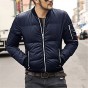 2017 Brand Winter Warm Jacket Men Solid Flight Black Bomber Jacket Casual Motorcycle Thick Coat Male Cotton Padded Outerwear