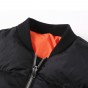 2017 Brand Winter Warm Jacket Men Solid Flight Black Bomber Jacket Casual Motorcycle Thick Coat Male Cotton Padded Outerwear