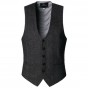 2016 New Arrival Dress Vests For Men Slim Fit Mens Suit Vest Male Waistcoat Gilet Homme Casual Sleeveless Formal Business Jacket