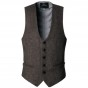 2016 New Arrival Dress Vests For Men Slim Fit Mens Suit Vest Male Waistcoat Gilet Homme Casual Sleeveless Formal Business Jacket