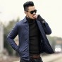 2018 New Winter Men Army Green Cotton Casual Thick Warm Coat Metrosexual Men Slim Brand Design Fashion Solid Padded Outwear Coat