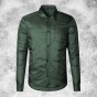 2018 New Winter Men Army Green Cotton Casual Thick Warm Coat Metrosexual Men Slim Brand Design Fashion Solid Padded Outwear Coat