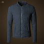 2018 New Arrival Autumn Winter Men'S Jackets Solid Fashion Cotton Coats Male Casual Slim Stand Collar Jacket Outerdoor Overcoat