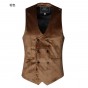 2018 New Winter Men'S Double Breasted Velvet Vest Men Cotton Slim Casual Brand Design European Style Suit Vest Waistcoat Solid