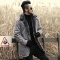 2018 Winter New Warm Wool Fur Leather Garment Casual Faux Fur Coat &Amp; Jacket Men'S Brand Clothing Light Grey Long Leather Jacket