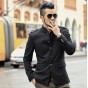 2018 Men New Multiple Single Breasted Jacket Slim British Navy Badges Metrosexual Man Jacket Coat Business Gentlemen Cotton