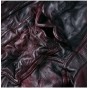 2017 Men Slim Retro Folds Winter Deep Red Head Layer Sheepskin Genuine Leather Jacket Men Motorcycle Bikers Cool New Jacket