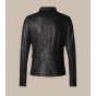 2018 Men Black New Autumn Slim Sheepskin Leather Jacket Metrosexual Men Fashion Motorcycle Biker Genuine Leather Jacket Brand