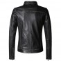 Brand Leather Jacket Men Retro Slim Short Stand Collar Jacket Genuine Leather Sheepskin Force Flight Padding Cotton Warm Coat