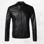 2017 New Winter Men Layer Of Sheepskin Short Slim Motorcycle Biker Genuine Leather Jacket Metrosexual Man Black Leather Jacket