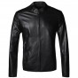 2017 New Winter Men Layer Of Sheepskin Short Slim Motorcycle Biker Genuine Leather Jacket Metrosexual Man Black Leather Jacket