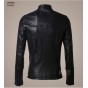 Brand Men Leather Jacket Pilot Casual Sheepskin Genuine Leather Coat Male Short Design Men Autumn Leather Jacket Black Coat